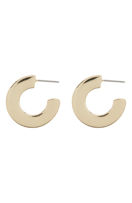 Nordstrom Rack 25mm Flat Hoop Earrings In Gold ModeSens