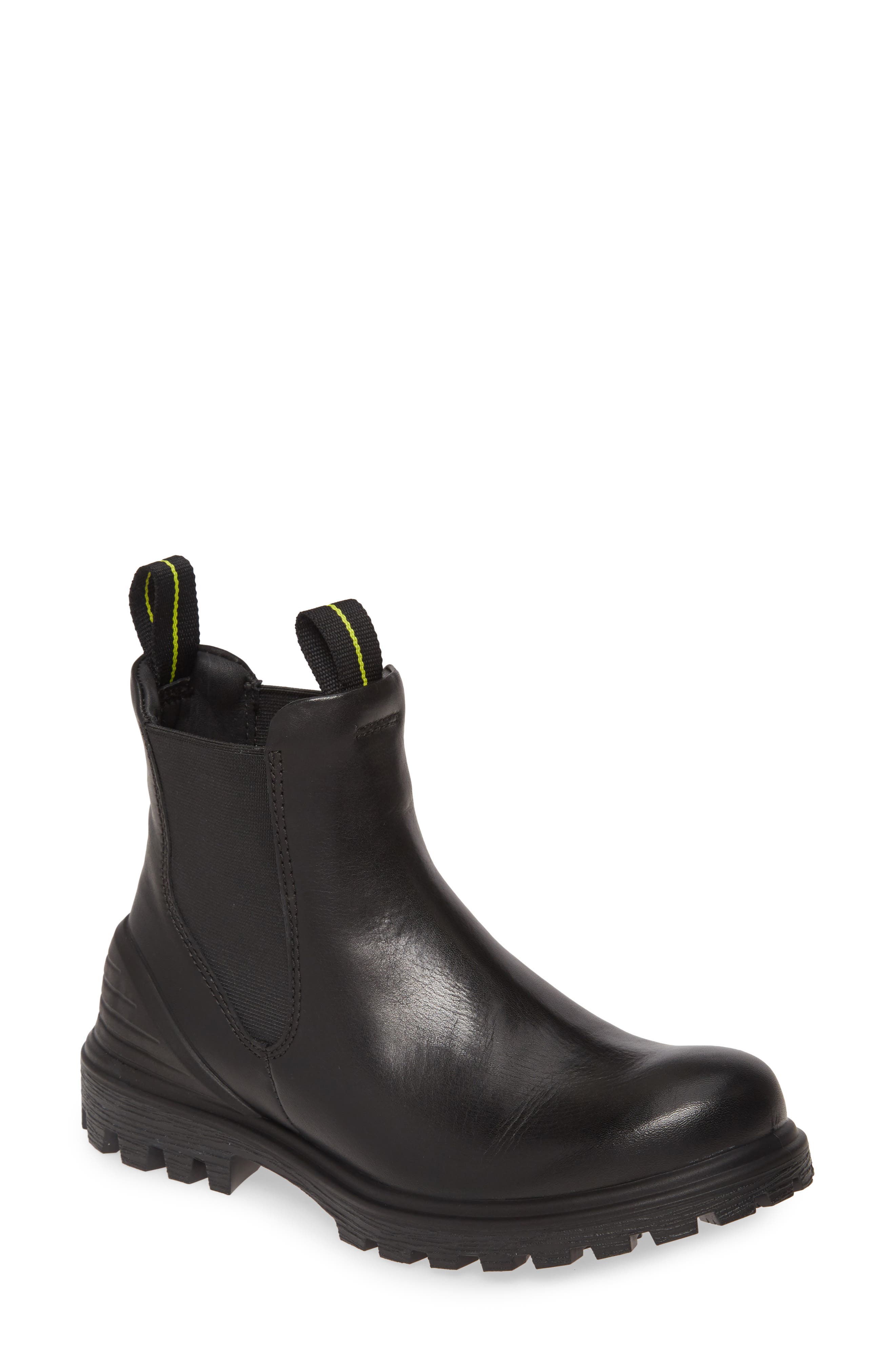 ecco leather boots womens