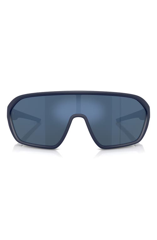 Shop Scuderia Ferrari 42mm Mirrored Pillow Sunglasses In Matte Blue