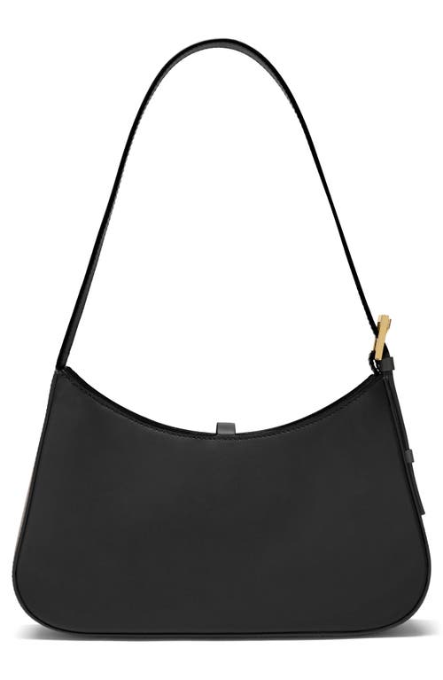 Demellier Tokyo Smooth Leather Shoulder Bag In Black