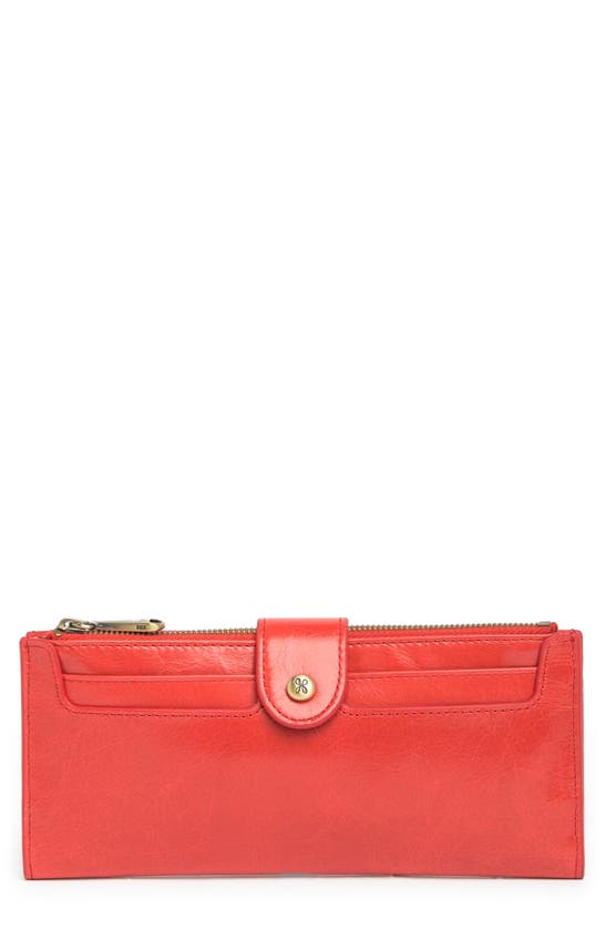 Hobo Dunn Leather Continental Wallet In Rio