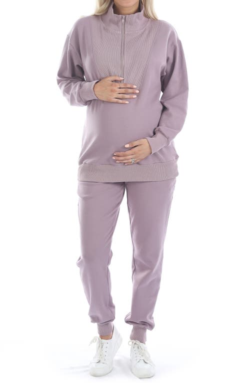 Maternity/Nursing Lounge Set in Light Purple