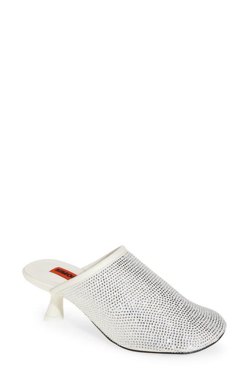 Shop Simon Miller Simonmiller Crystal Beep Mule In Seashell