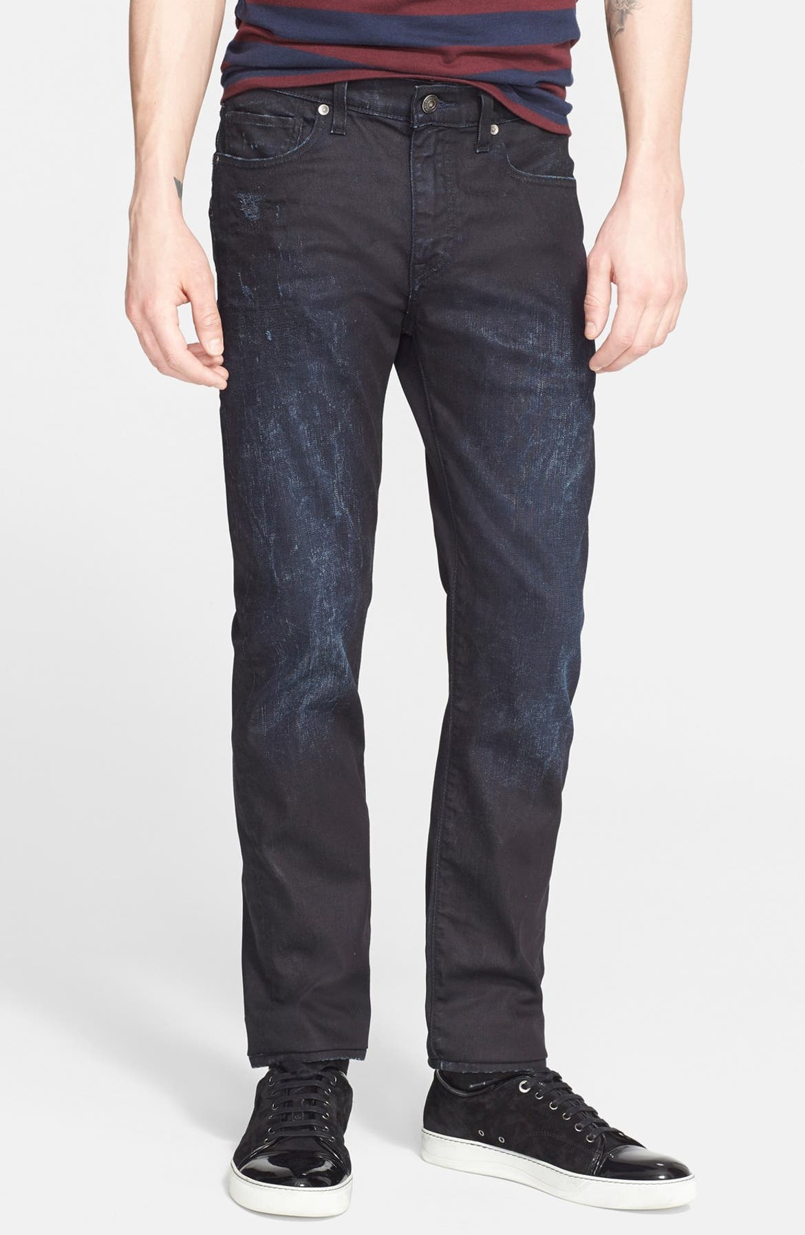 Levi's® Made & Crafted™ 'Death or Glory' Waxed Skinny Fit Jeans (Dark ...