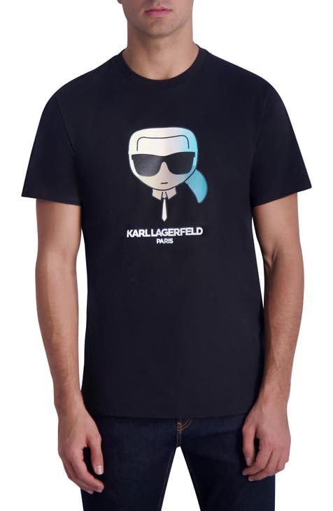 Karl Character Cotton Graphic T-Shirt