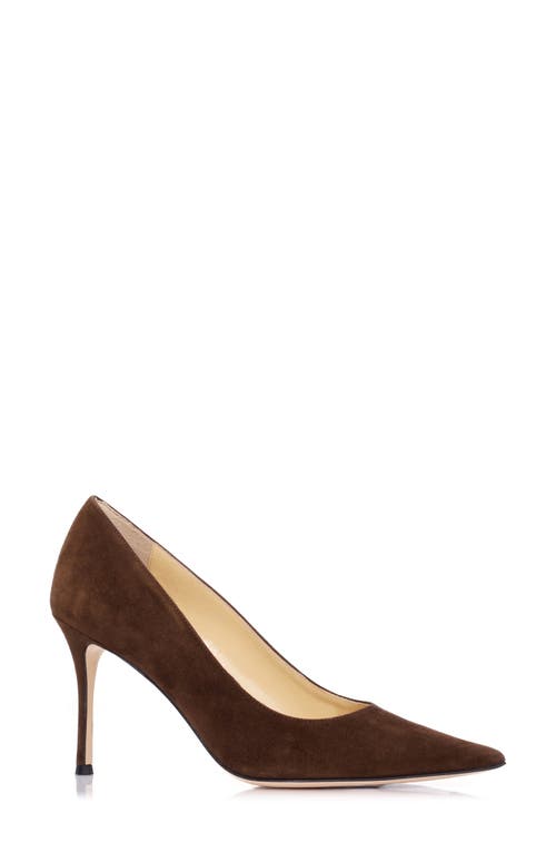 Classic Pointed Toe Pump in Chocolate