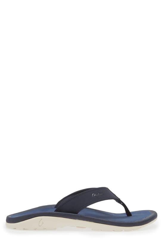 Shop Olukai Ohana Flip Flop In Blue