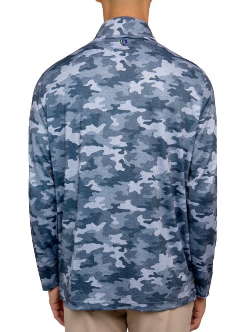 Construct Con.struct Camo Print Performance Quarter Zip In Multi