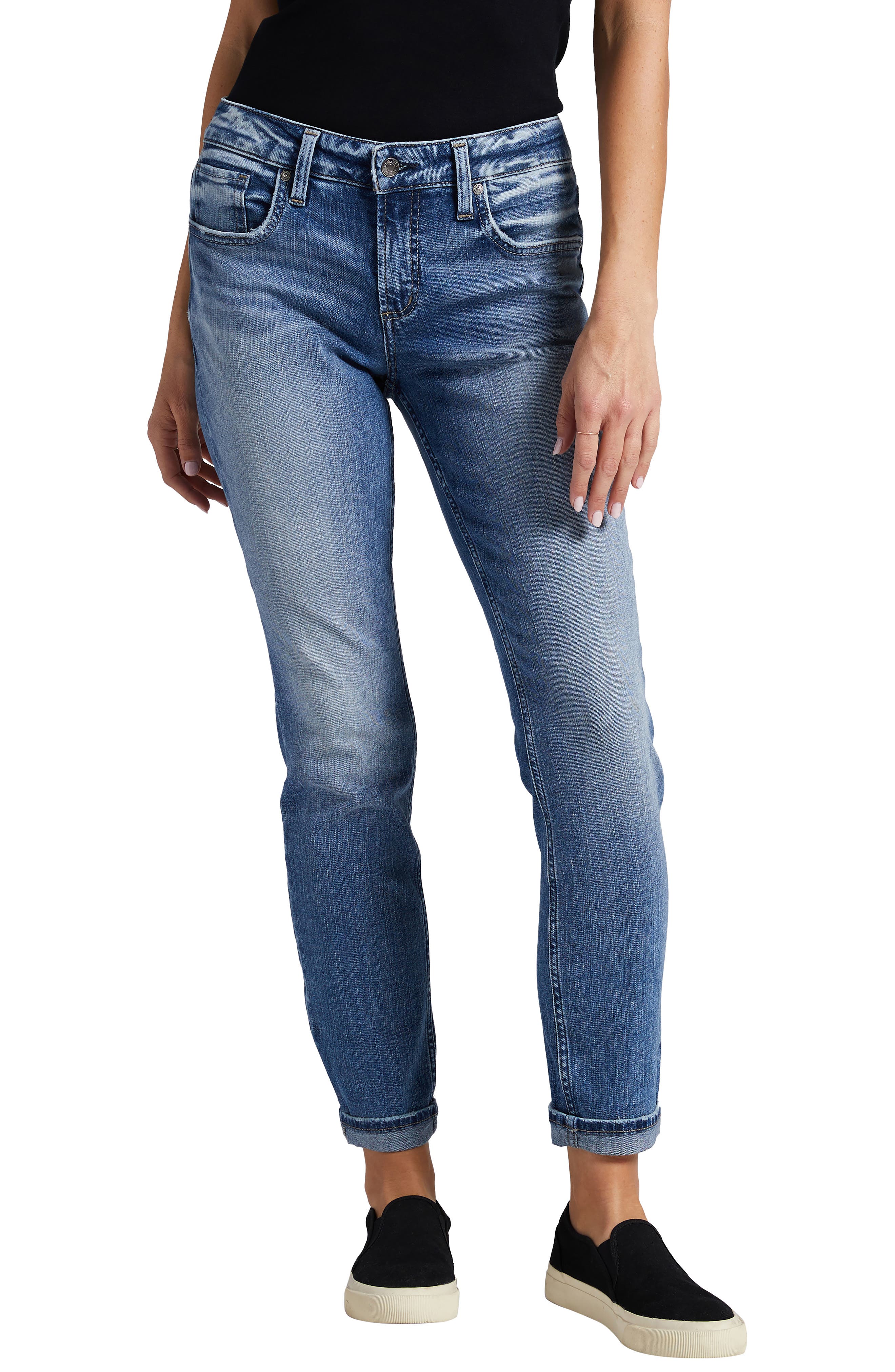 Silver Jeans Co. Mid Rise Slim Boyfriend Jeans Nordstrom