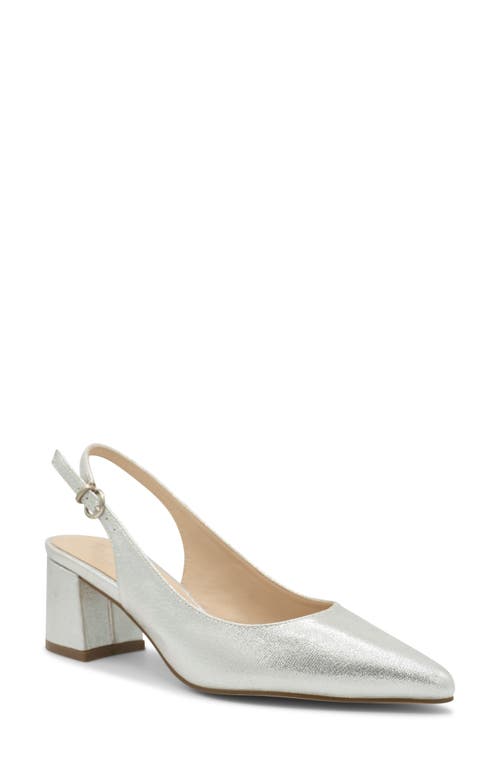 Imelda Slingback Pointed Toe Pump in Silver