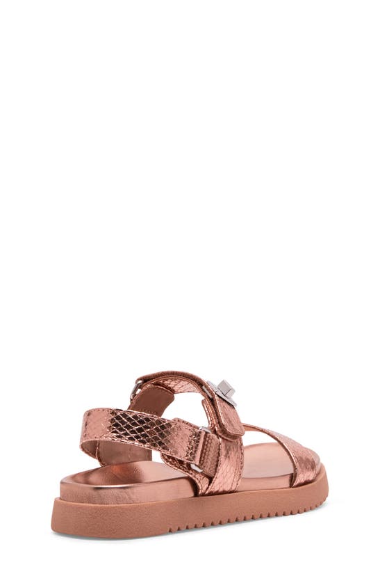 Shop Steve Madden Kids' Jbreen Platform Sandal In Rose Gold