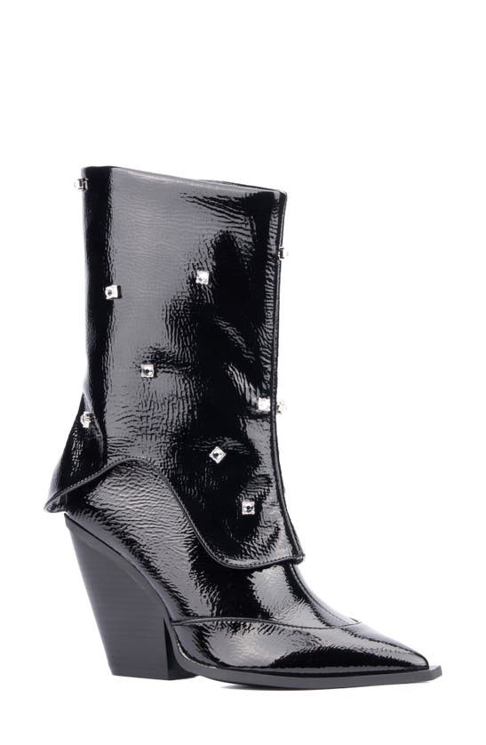 Shop Olivia Miller Bling Rhinestone Boot In Black