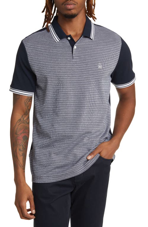 Tipped Interlock Polo in Dark Sapphire