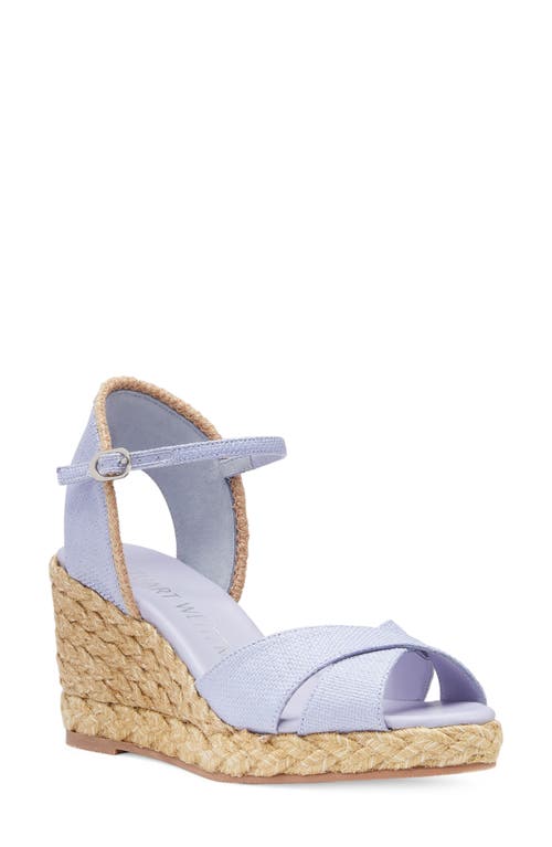 Shop Stuart Weitzman Mirela Espadrille Sandal In Wisteria/natural