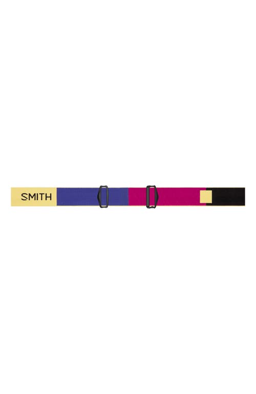 Shop Smith Squad 203mm Chromapop™ Snow Goggles In Brass Colorblock/violet