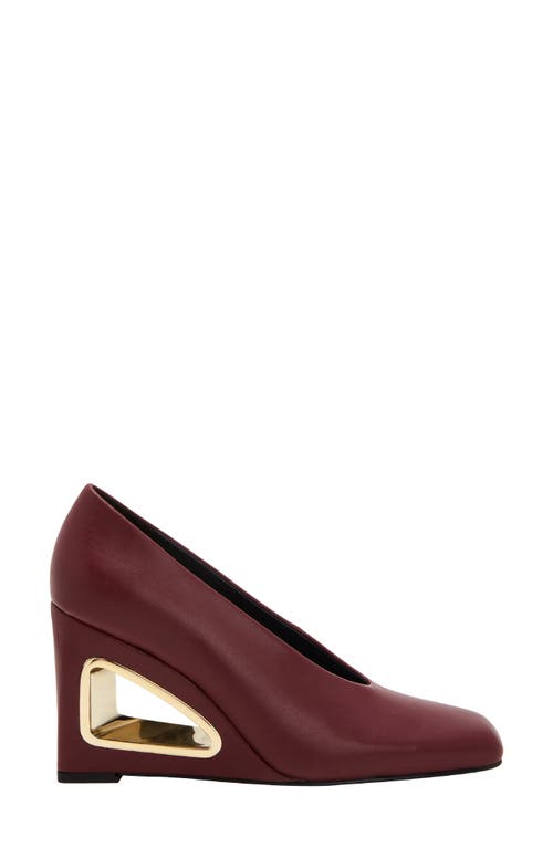 Shop Katy Perry Hollow Wedge Pump In Cranberry