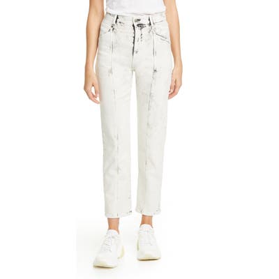 Stella Mccartney Galaxi Acid Wash Ankle Jeans, White