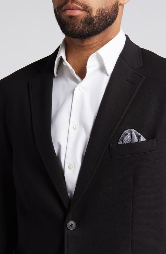 Shop Johnston & Murphy Xcflex Knit Blazer In Black