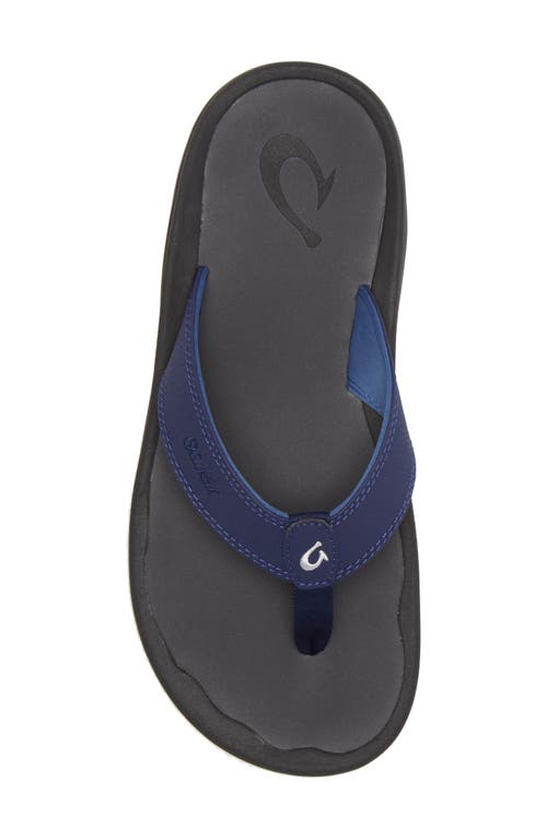 Shop Olukai Ohana Flip Flop In Pacifica/dark Shadow