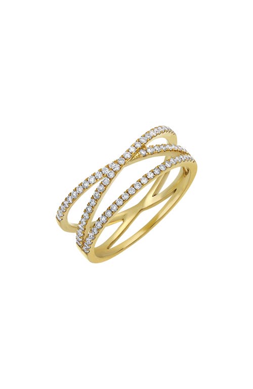 Bony Levy Solstice Crossover Diamond Ring 18K Yellow Gold at Nordstrom,