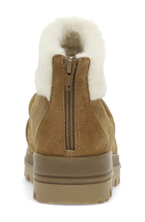 Baretraps Nuri Faux Fur Trim Cold Weather Bootie In Cognac Suede