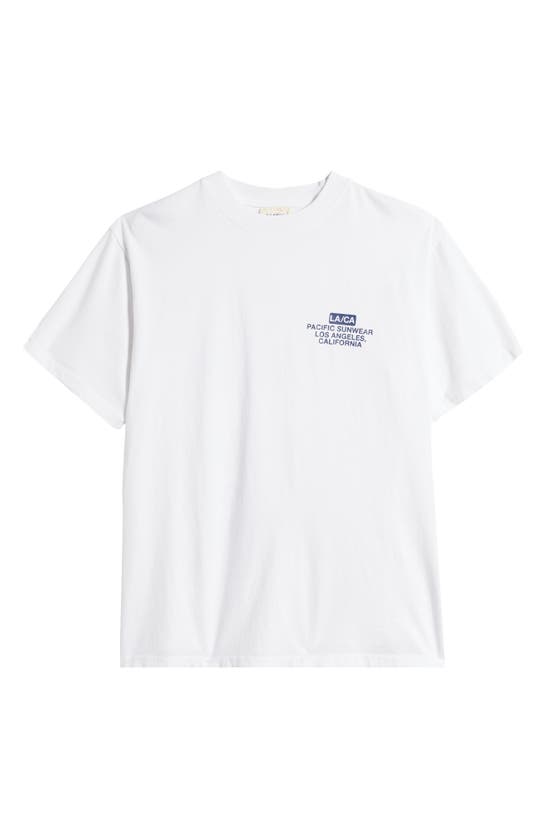 Shop Pacsun 1980 La Cotton Graphic T-shirt In White