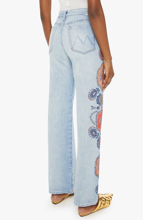 Shop Mother The Maven Sneak High Waist Wide Leg Jeans In Side To Side