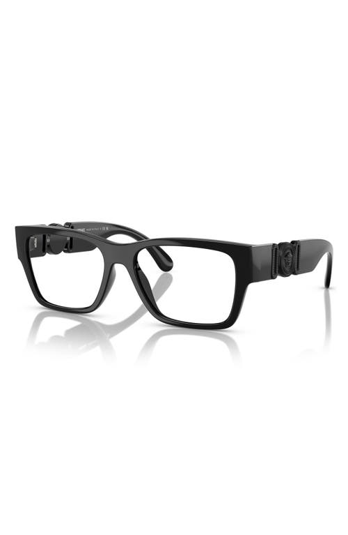 Versace 55mm Pillow Optical Glasses In Black