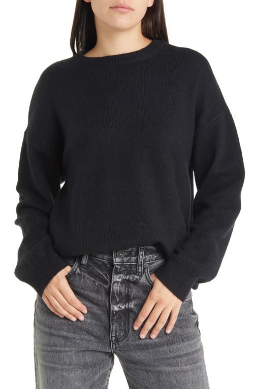 Treasure & Bond Crewneck Sweater in Black at Nordstrom, Size X-Large