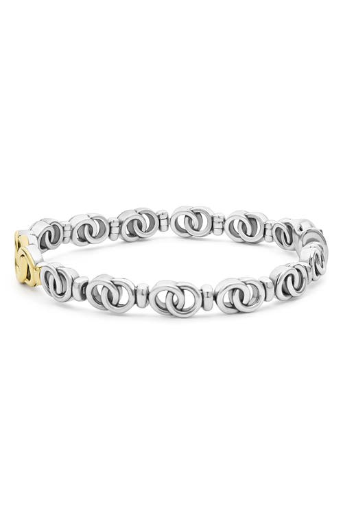 Lagos Interlocking Circle Bracelet In Two-tone