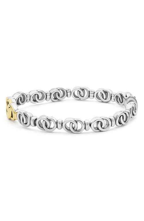 Shop Lagos Two-tone Interlocking Circle Bracelet