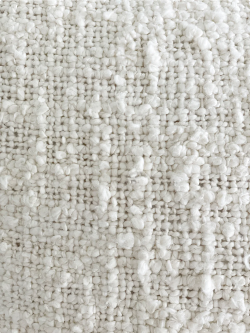 Anaya Cozy Cotton Boucle Pillows Cover Only In White