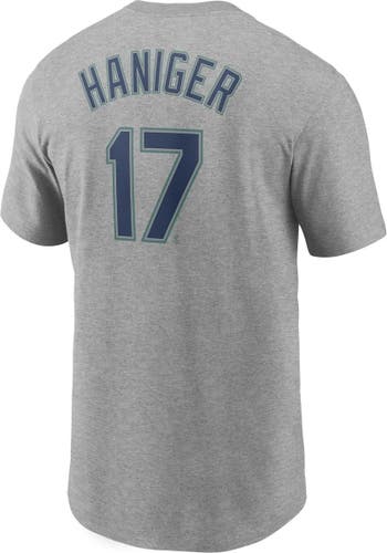 Men's Nike Mitch Haniger Gray Seattle Mariners Name & Number T