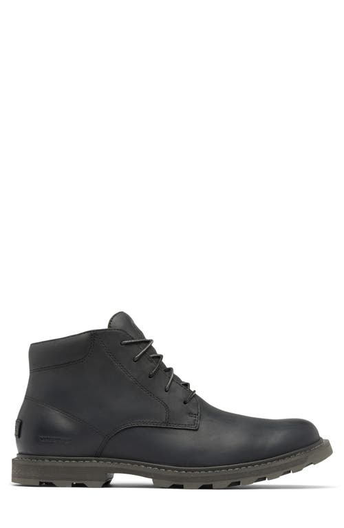 Shop Sorel Madson Ii Waterproof Chukka Boot In Black/jet