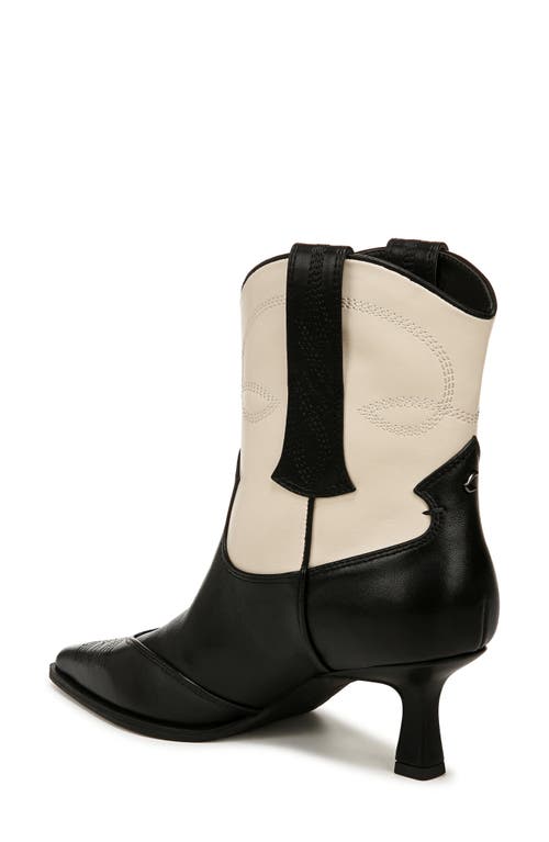 Shop Circus Ny By Sam Edelman Yolanda Western Bootie In Black/vanilla Bean