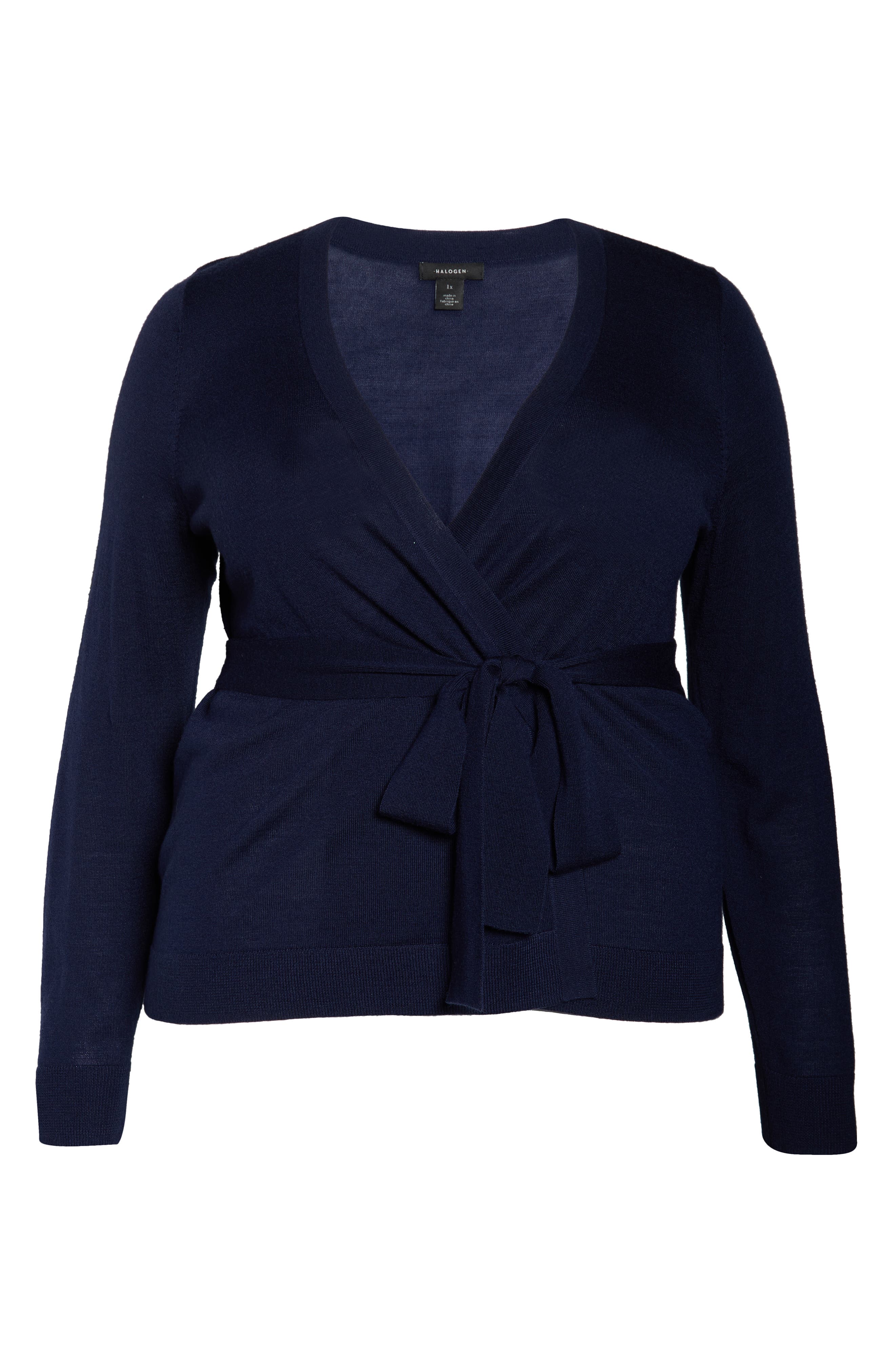 halogen tie waist cardigan