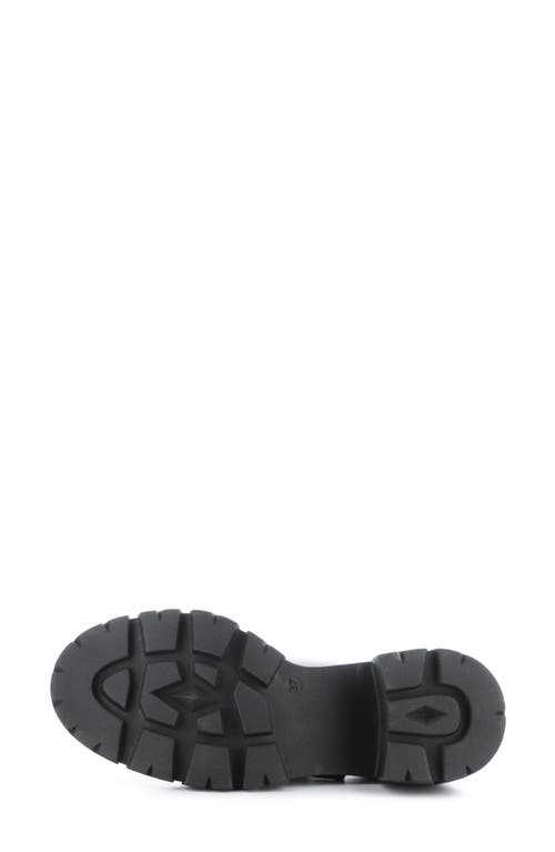 Bos. & Co. Banks Platform Mary Jane In Black Feel Leather