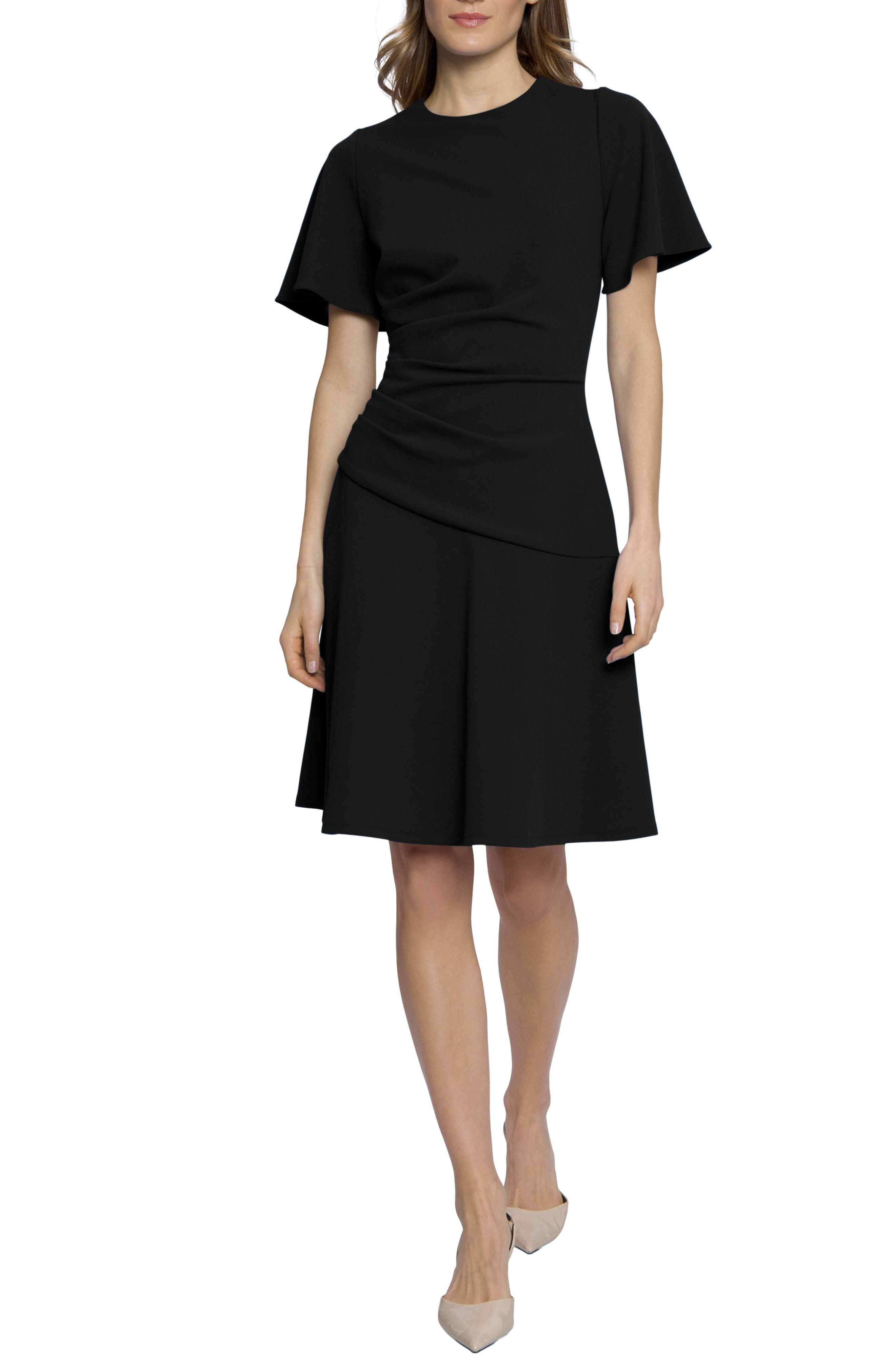 Maggy London Scuba Peplum Dress