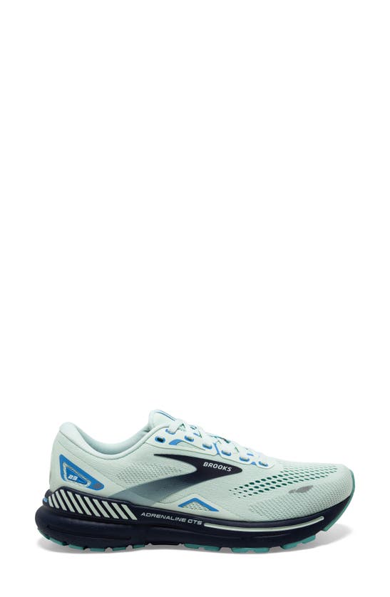 Shop Brooks Adrenaline Gts 23 Sneaker In Blue Glass/ Nile Blue/ Marina