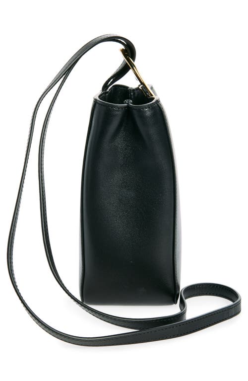 Shop Valentino Garavani Vlogo The Bold Leather Crossbody Bag In Nero