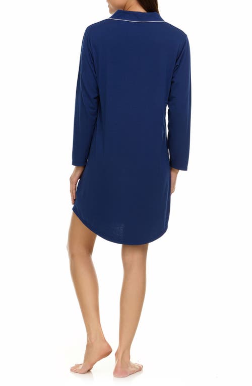 FLORA NIKROOZ FLORA BY FLORA NIKROOZ DEBORAH LONG SLEEVE NIGHTSHIRT