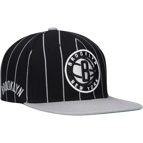 Men's New Era Cream/Black Brooklyn Nets Piping 2-Tone 59FIFTY Fitted Hat