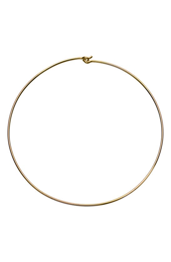 Shop Jennifer Zeuner Tilda Choker Necklace In 14k Yellow Gold Plated Silver