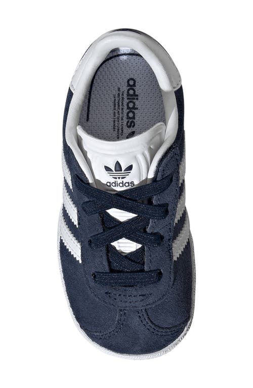 Shop Adidas Originals Adidas Kids' Gazelle Sneaker In Collegiate Navy/white