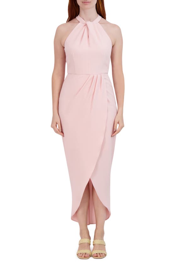 JULIA JORDAN KNOT NECK HALTER DRESS