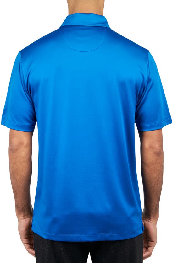 Shop Construct Solid Golf Polo In Blue