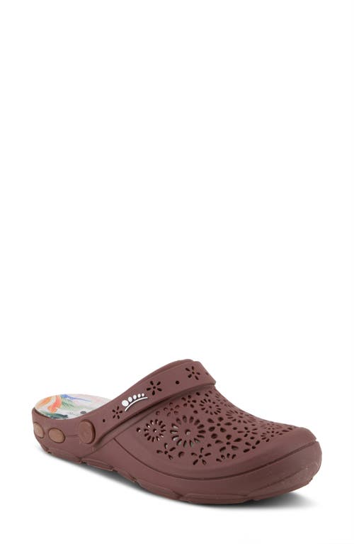 Spring Step Contigo Clog In Dark Plum