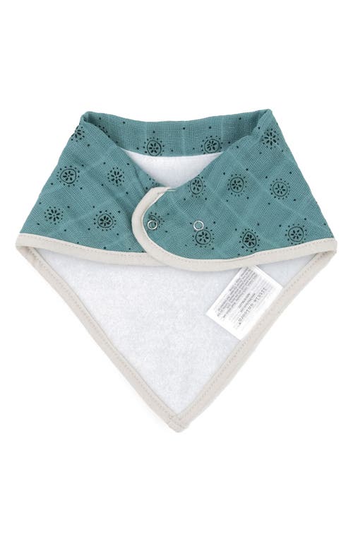 Little Unicorn 4-pack Fleece & Cotton Muslin Bandana Bib In Wallflower