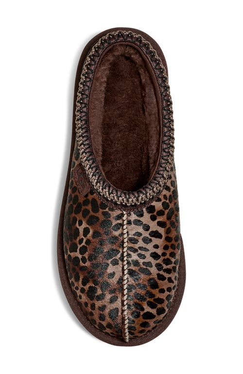 Shop Ugg(r) Tasman Caspian Genuine Calf Hair Slipper In Burnt Cedar