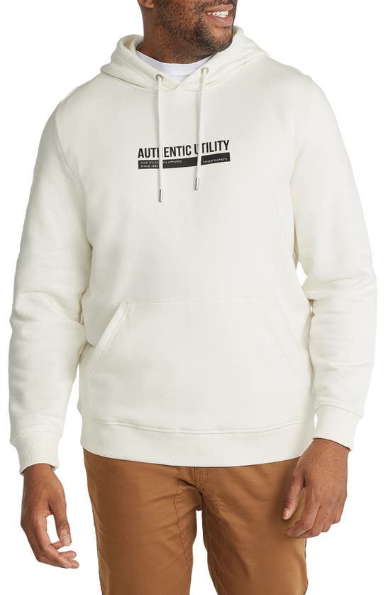 Johnny Bigg Authentic Utility Appliqué Hoodie In White
